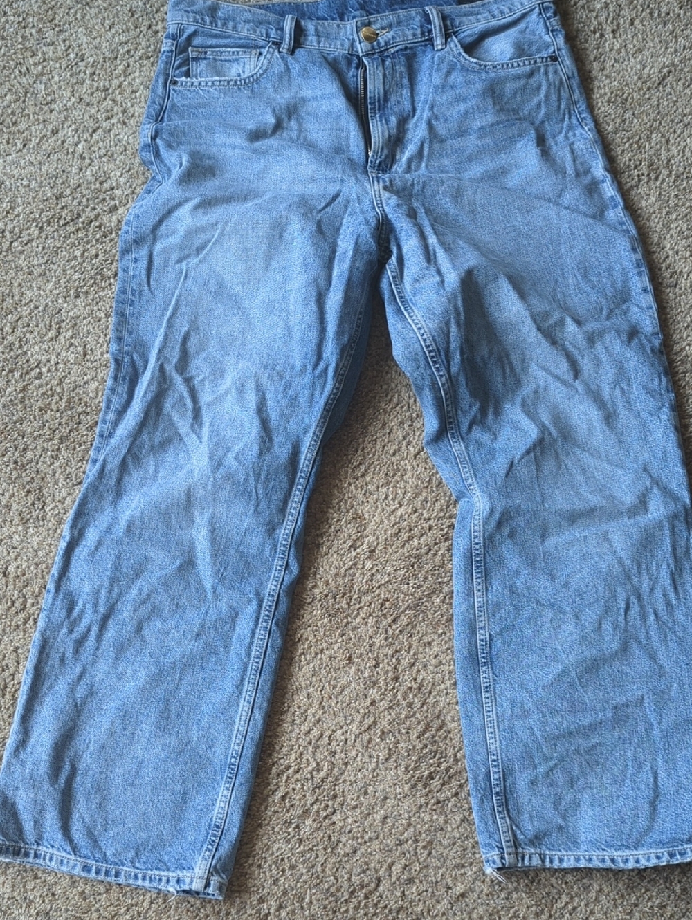 AllSaints Light Blue Relaxed Wide leg Jeans Sz 32